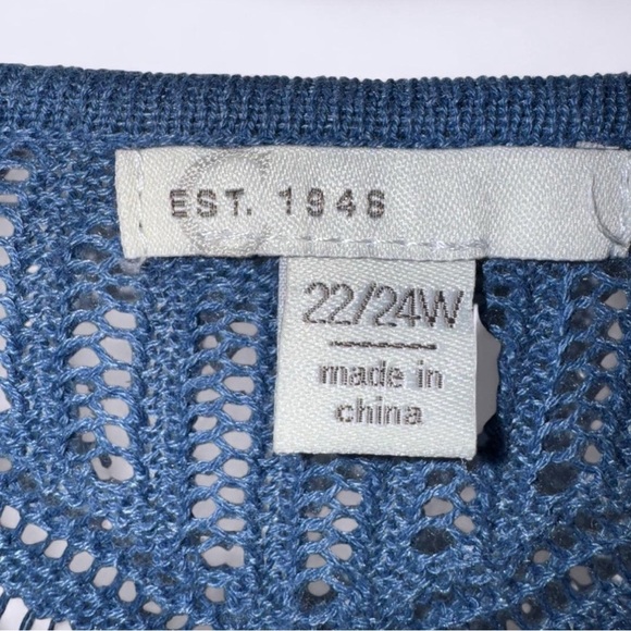 Stylish Navy Open-Front Cardigan - Picture 2 of 4